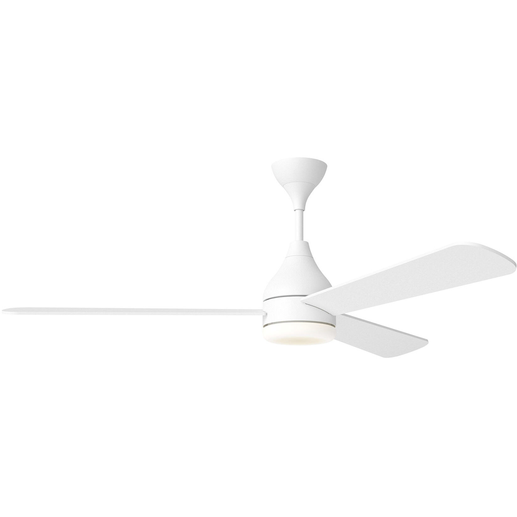 Streaming 60 inch Matte White Indoor/Outdoor Smart Ceiling Fan