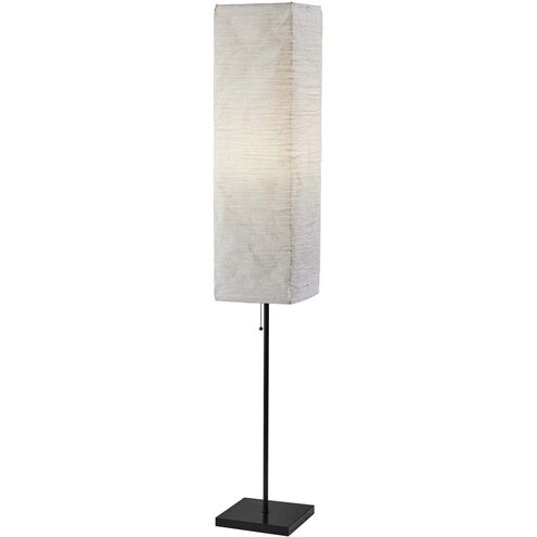 Maya 63 inch 100.00 watt Black Floor Lamp Portable Light, Simplee Adesso