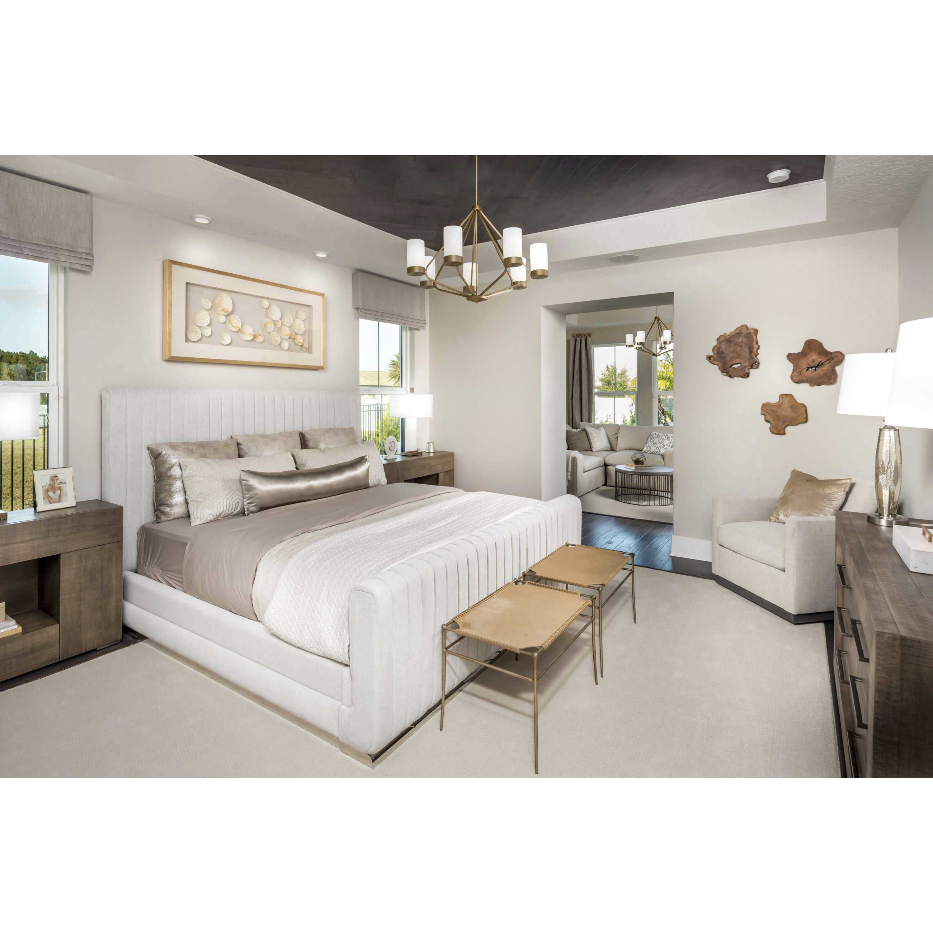 Elevate 5 Light 27 inch Brushed Bronze Chandelier Ceiling Light, Design Series