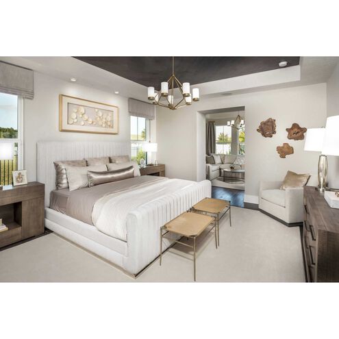 Elevate 5 Light 27 inch Brushed Bronze Chandelier Ceiling Light, Design Series