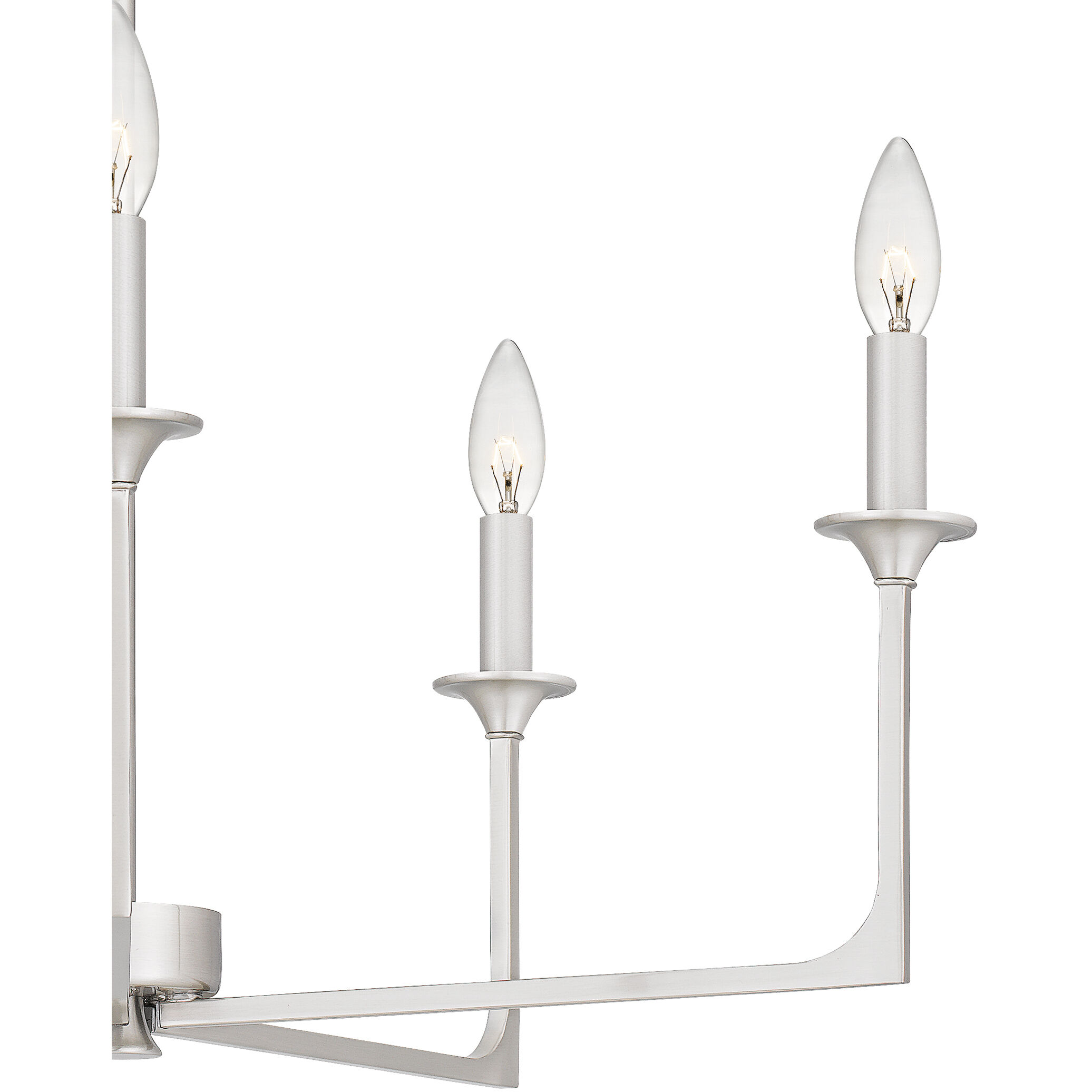Prescott 5 Light 26 inch Brushed Nickel Chandelier Ceiling Light