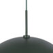 Regent 1 Light 19 inch Pine Green Pendant Ceiling Light