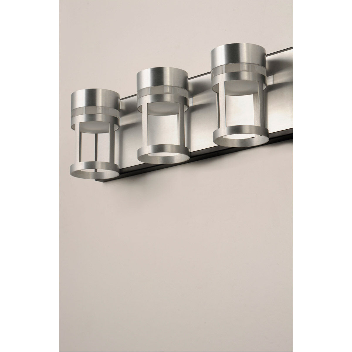 Accord LED 18 inch Black and Brushed Aluminum Bath Vanity Light Wall Light