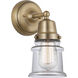 Aditi Canton 1 Light 5.25 inch Brushed Brass Sconce Wall Light in Clear Glass