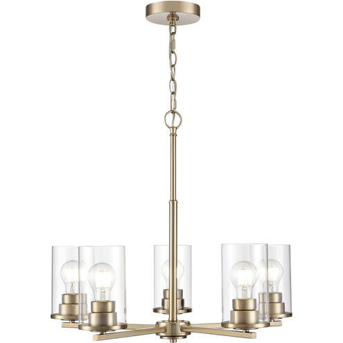 Verlana 5 Light 24 inch Modern Gold Chandelier Ceiling Light