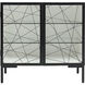 Checkmate Checkmate White with Black and Clear Cabinet