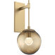 Aster LED LED 10 inch Gilded Brass Indoor Sconce Wall Light, Tempo Nebula