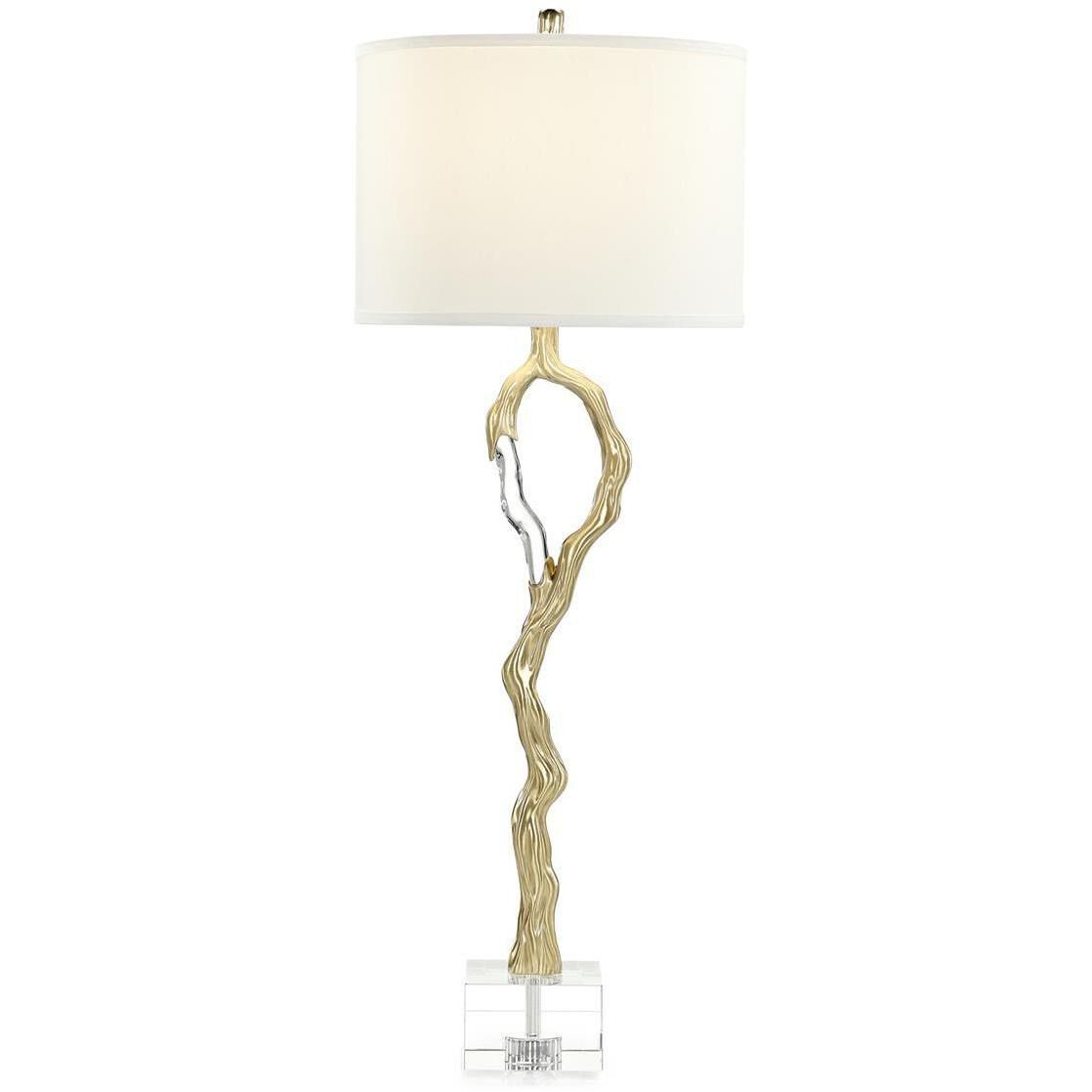 Metallic Ice 39 inch Brass Buffet Lamp Portable Light