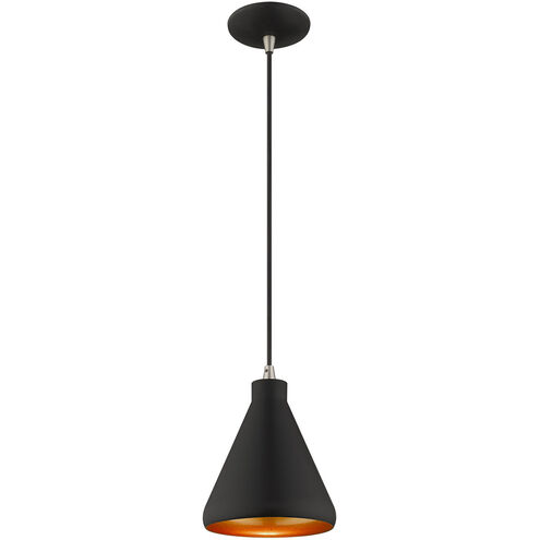 Allison 1 Light 7 inch Black Mini Pendant Ceiling Light