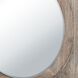 Nollen 34 X 34 inch Natural with Clear Wall Mirror