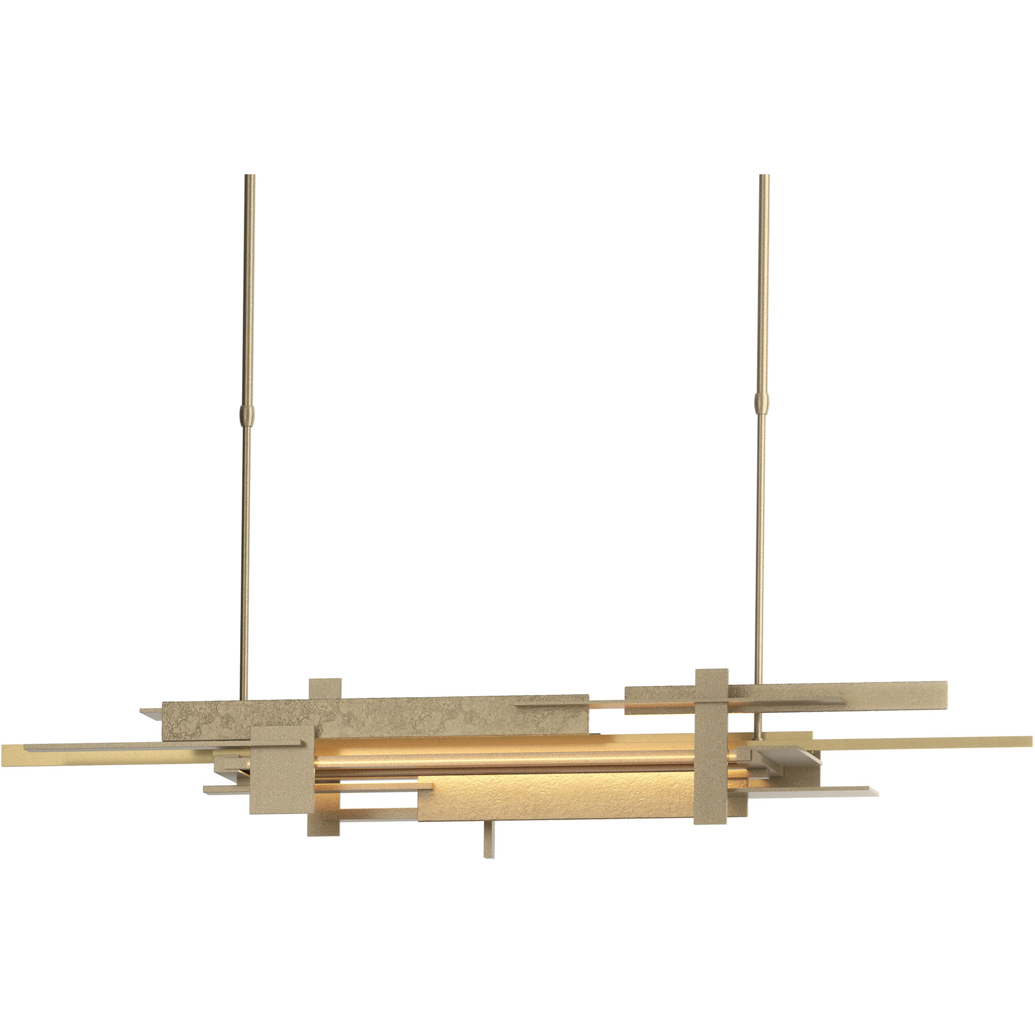 Planar LED 48.3 inch Soft Gold and Modern Brass Pendant Ceiling Light in Soft Gold/Modern Brass