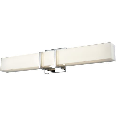 Secord LED 24.25 inch Chrome Bath Vanity Wall Light