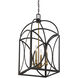 Talbot 4 Light 14 inch English Bronze and Warm Brass Pendant Ceiling Light, Medium