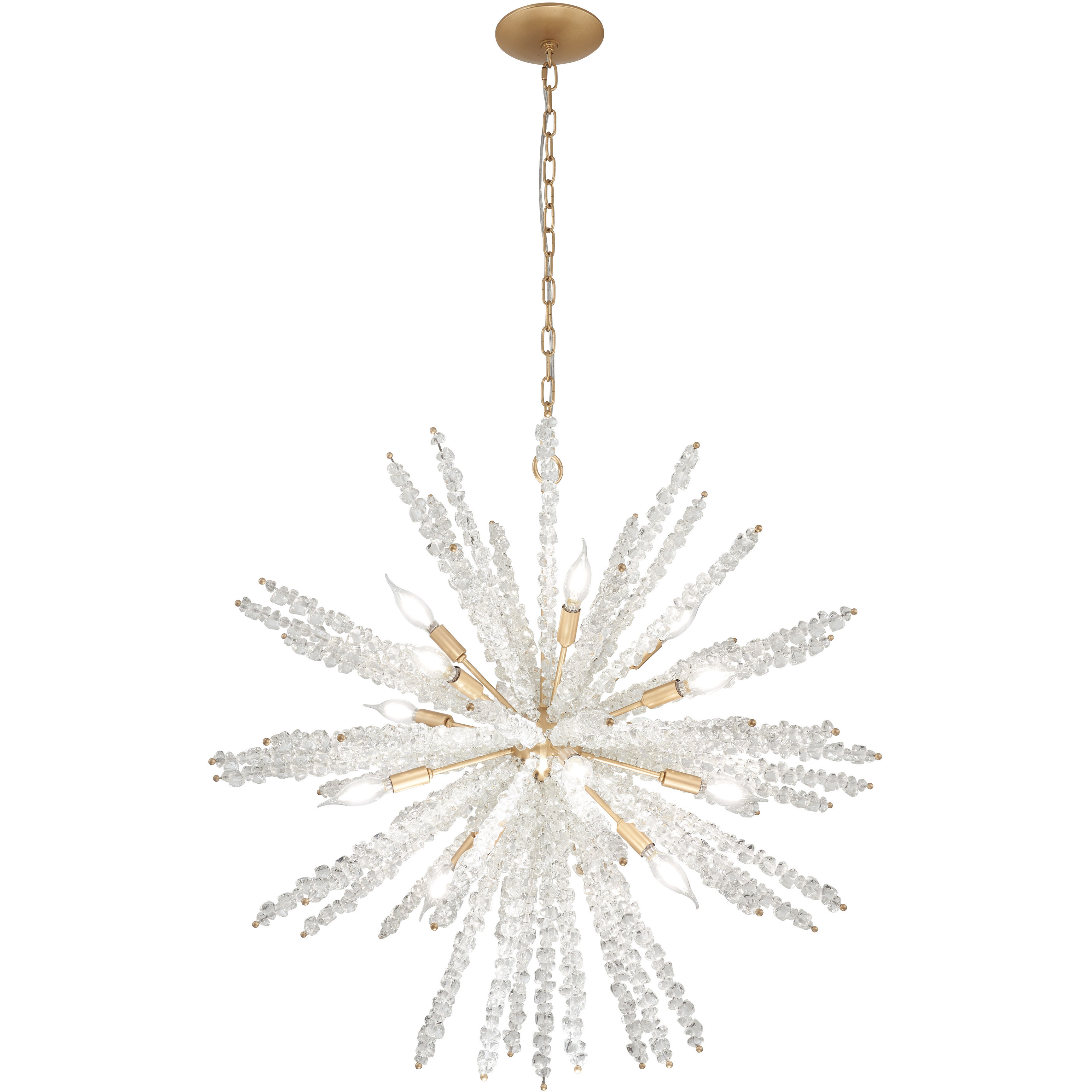 Aisi 16 Light 36 inch Fawn Gold Pendant Ceiling Light