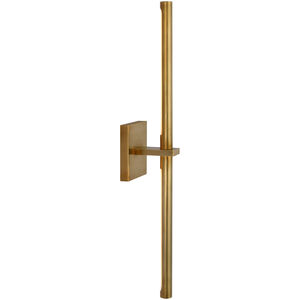 Kelly Wearstler Axis LED 4.5 inch Antique-Burnished Brass Linear Sconce Wall Light, Large
