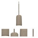 Glide LED Bronze Cord Pendant Ceiling Light in Tan Concrete