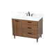 Baldwin 42 X 22 X 34 inch Walnut Brown Vanity Sink Set