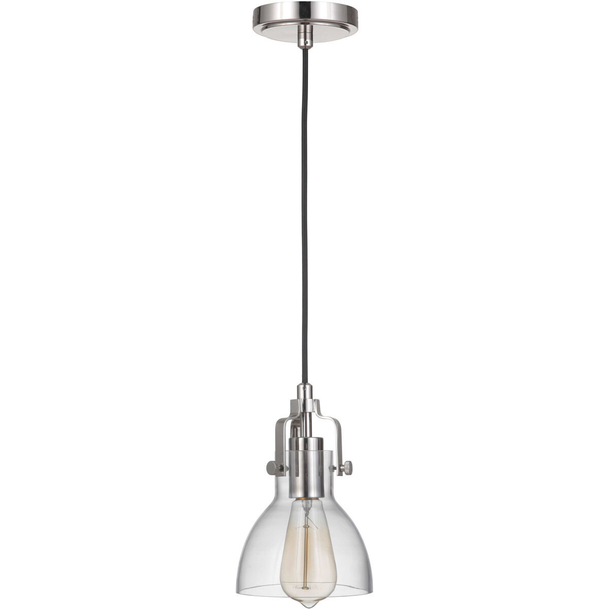 Gallery State House 1 Light 6 inch Polished Nickel Mini Pendant Ceiling Light