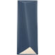Ambiance LED 6 inch Midnight Sky with Matte White ADA Wall Sconce Wall Light, Closed Top Fixture, Diagonal