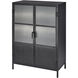 Vitrino Black 2 Door Dresser