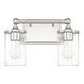 Camden 2 Light 14 inch Polished Nickel Vanity Light Wall Light