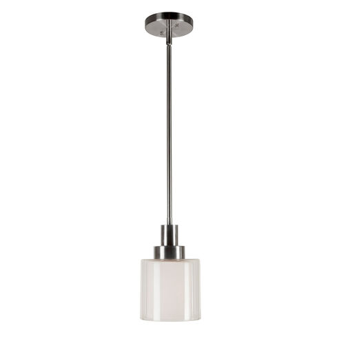 Signature 1 Light 6 inch Brushed Nickel Mini Pendant Ceiling Light