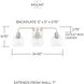 Tanner 3 Light 25 inch Brushed Nickel Vanity Light Wall Light
