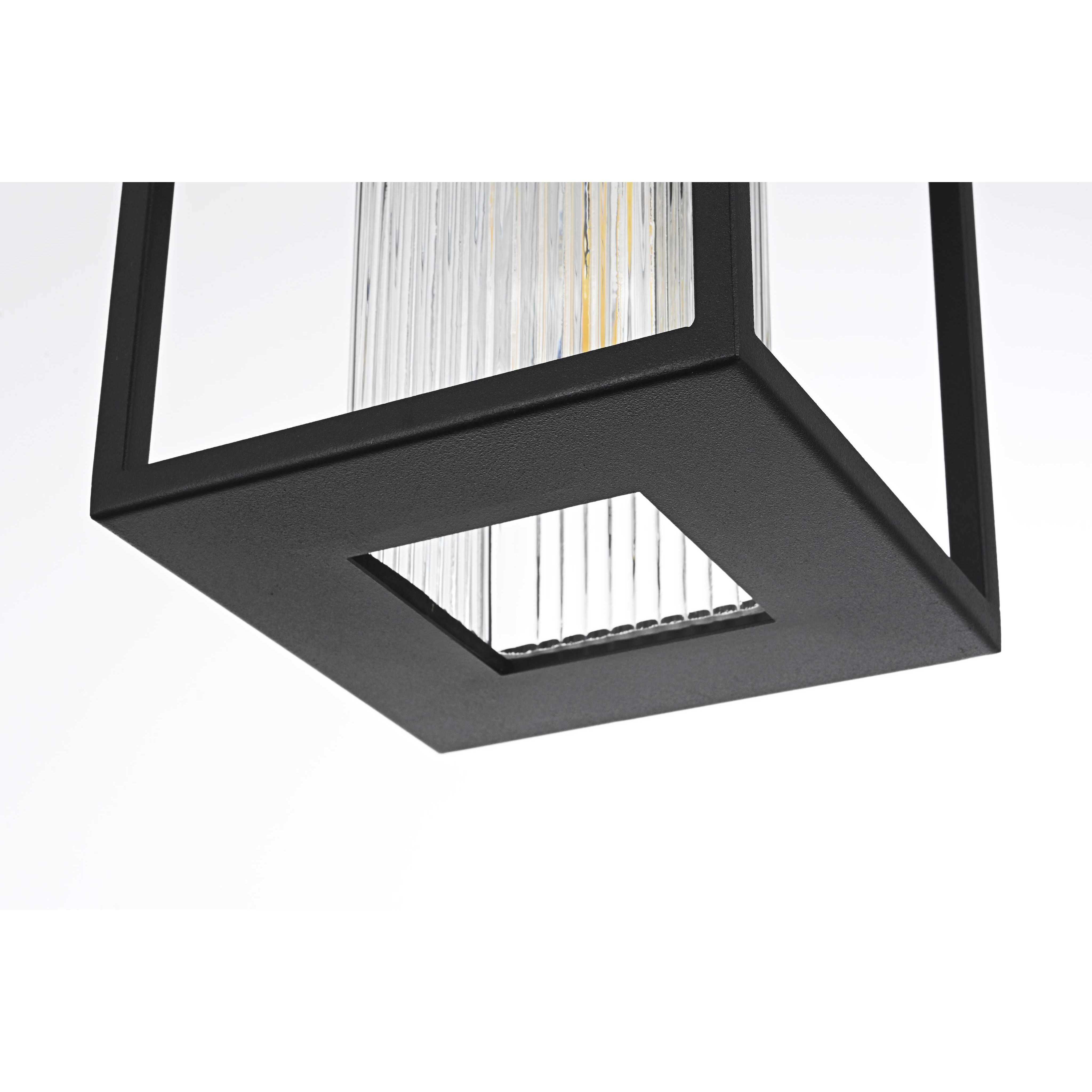 Dover 1 Light 7 inch Black Outdoor Pendant