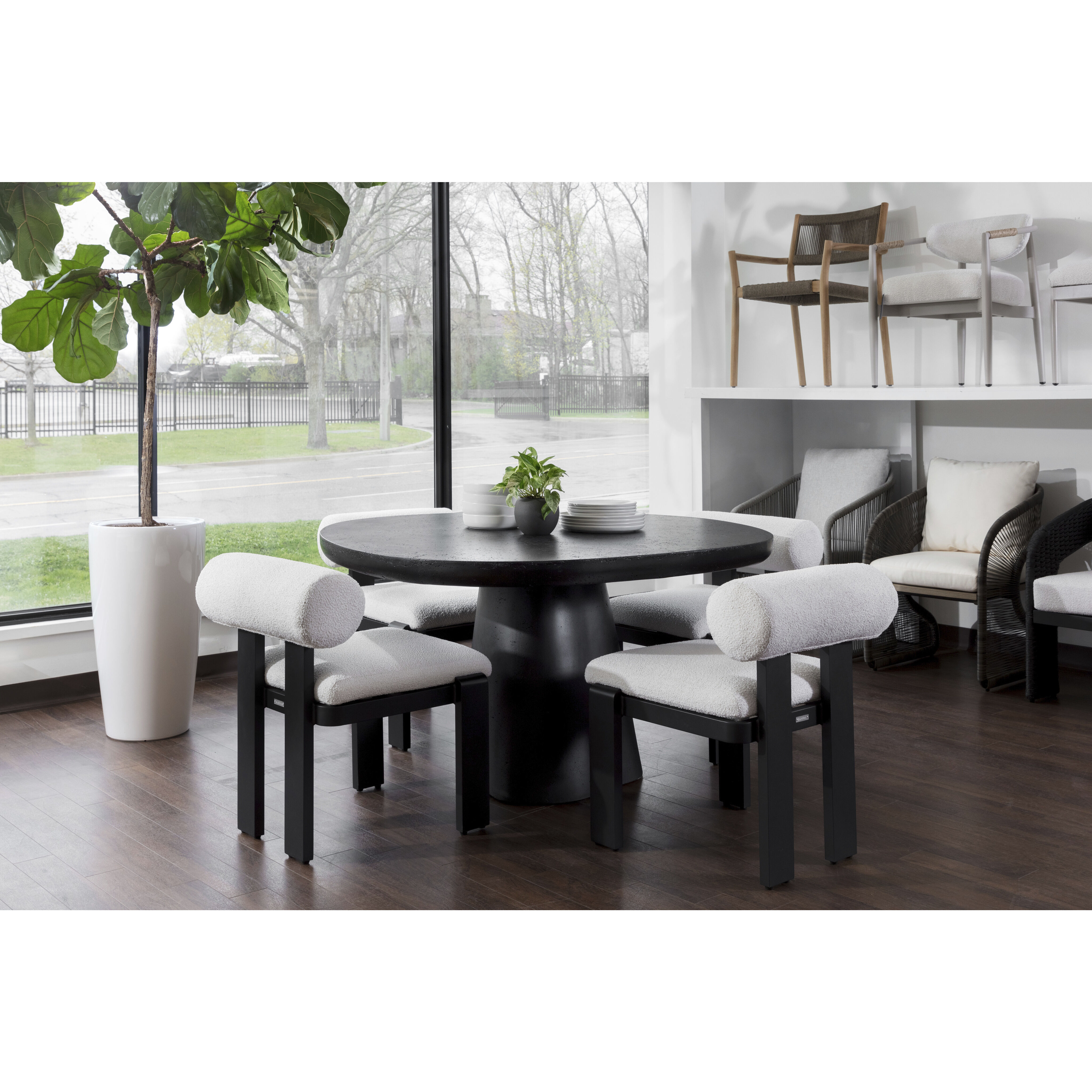 Horris Louis Cream Outdoor Dining Chair