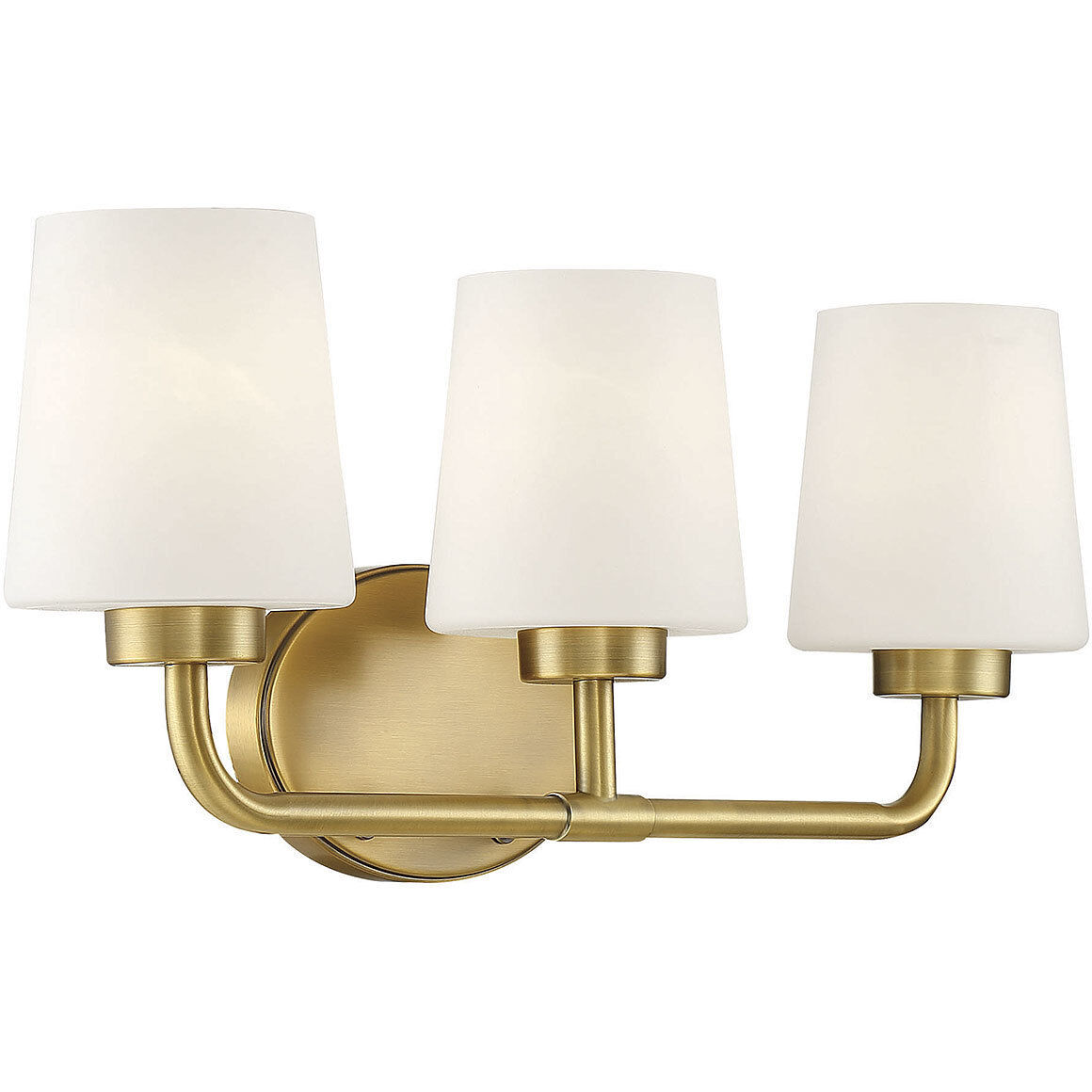 Capra 3 Light 22 inch Warm Brass Bathroom Vanity Light Wall Light, Essentials