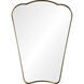Indah 40 X 30 inch Antique Brass and Clear Mirror