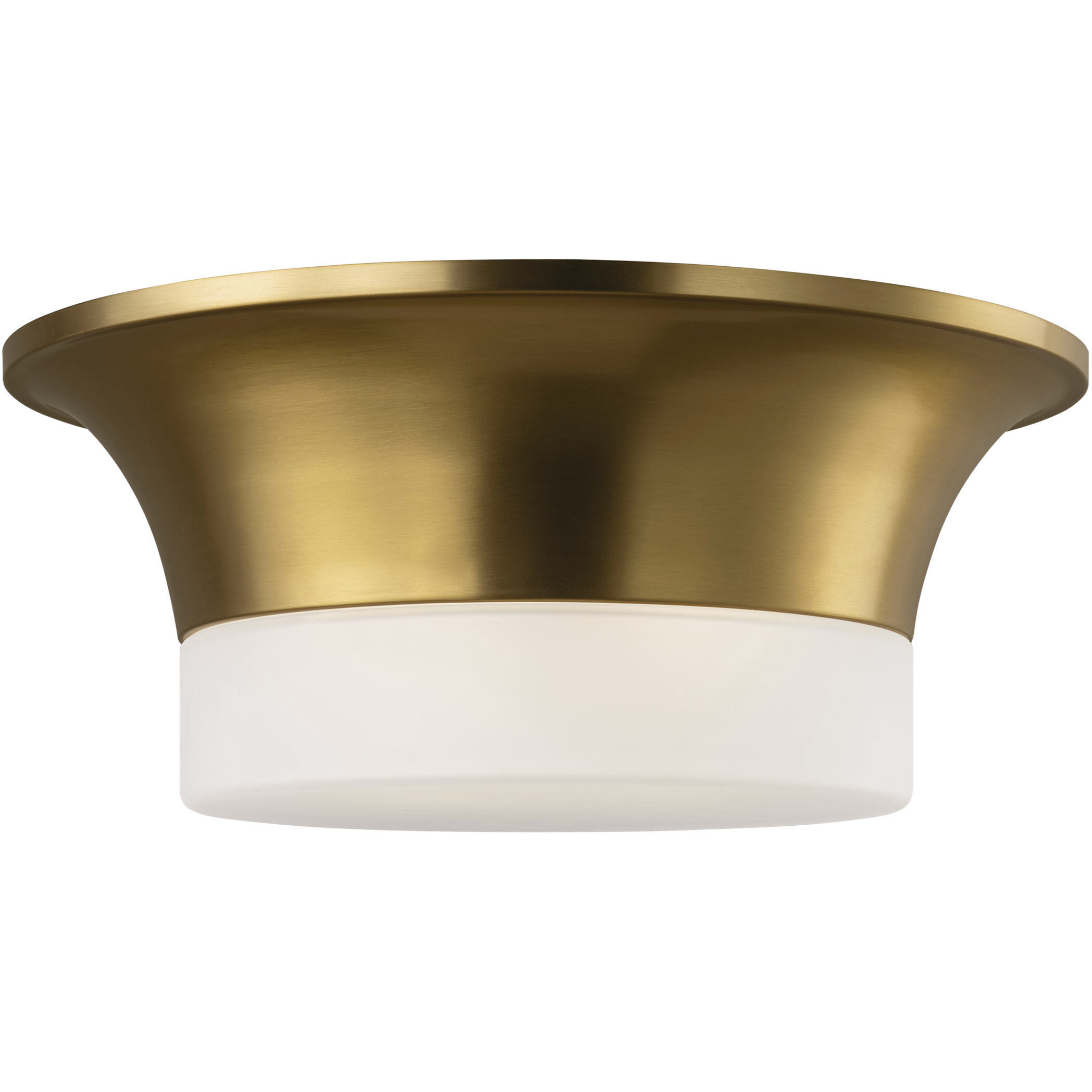 AH by Alexa Hampton Sina 2 Light 14.75 inch Burnished Brass Flush Mount Ceiling Light