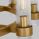 C&M by Chapman & Myers Geneva 8 Light 42 inch Burnished Brass Chandelier Ceiling Light