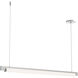 Keel LED 44 inch Bright Satin Aluminum Pendant Ceiling Light