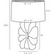 Ashley 28.5 inch 150.00 watt Ivory Lamp Portable Light