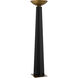 Calyx 71 inch 28 watt Black and Antique Brass Torchiere Floor Lamp Portable Light