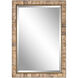 Cocos 41 X 28 inch Coconut Shell and Dark Gold Wall Mirror