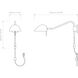 Serge 20.98 inch Matte White Interior Reading Light Wall Light