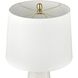 Bynum 29 inch 150 watt White with Brushed Steel Table Lamp Portable Light, Set of 2