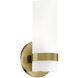 Milano 4.75 inch Brushed Gold Wall Sconce Wall Light