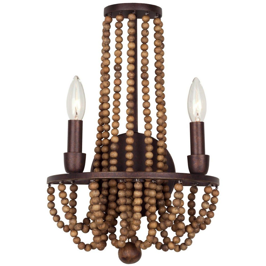 Beechwood Wall Sconce Wall Light in Royal Mahogany