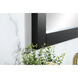Aqua 32 X 18 inch Black Vanity Mirror