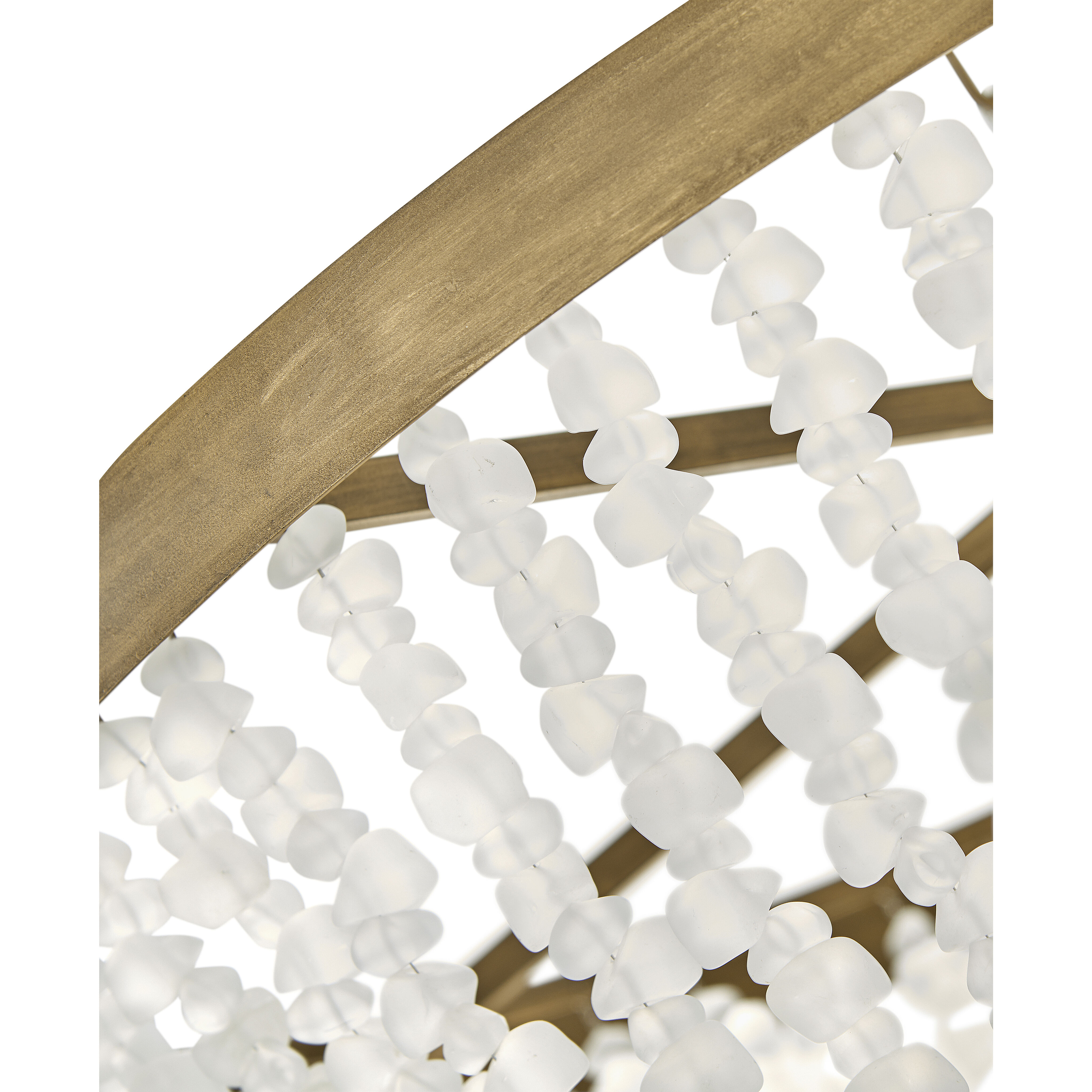 Dune LED 32 inch Burnished Gold Chandelier Ceiling Light