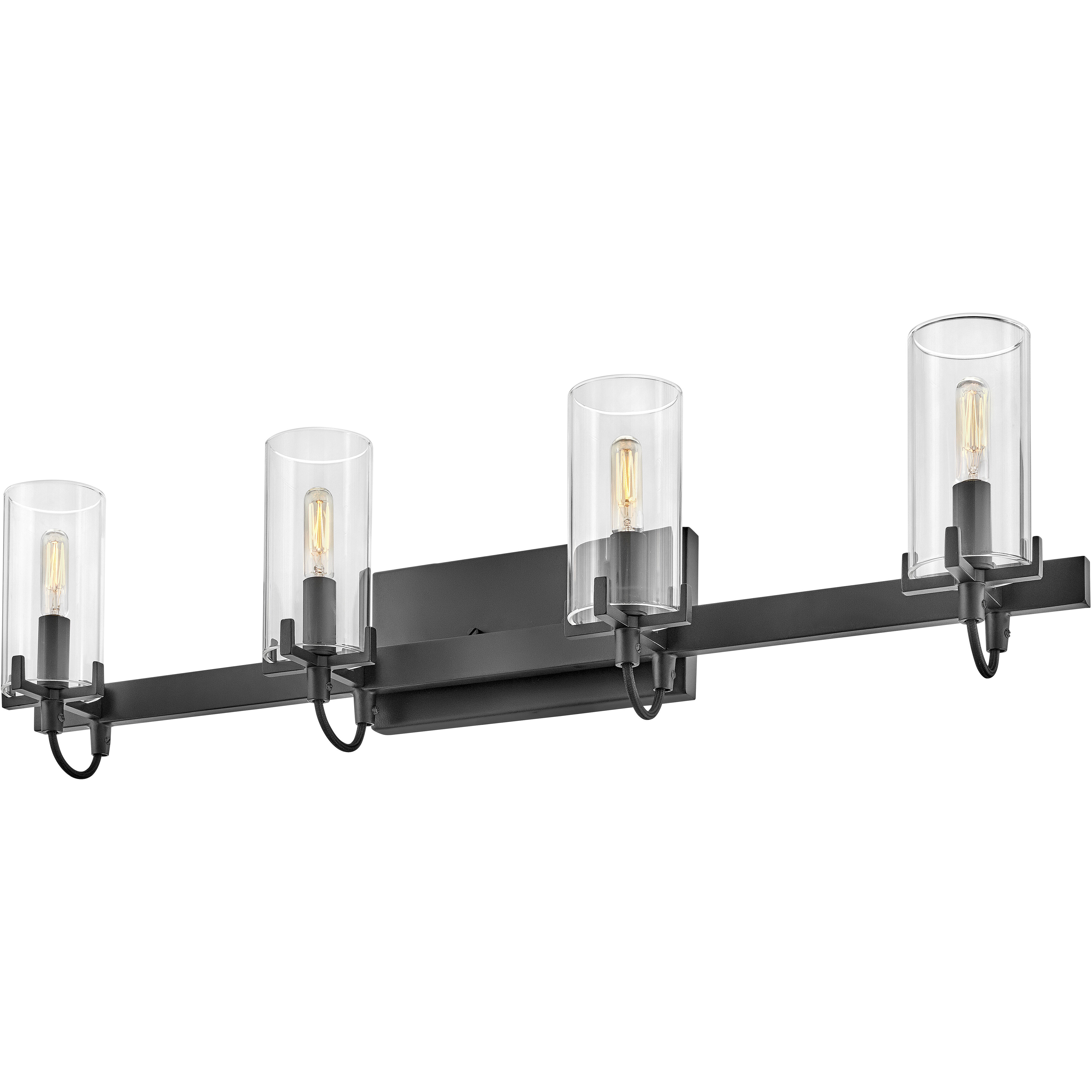 Ryden 30 inch Black Vanity Light Wall Light