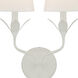 Broche Sconce Wall Light in Matte White