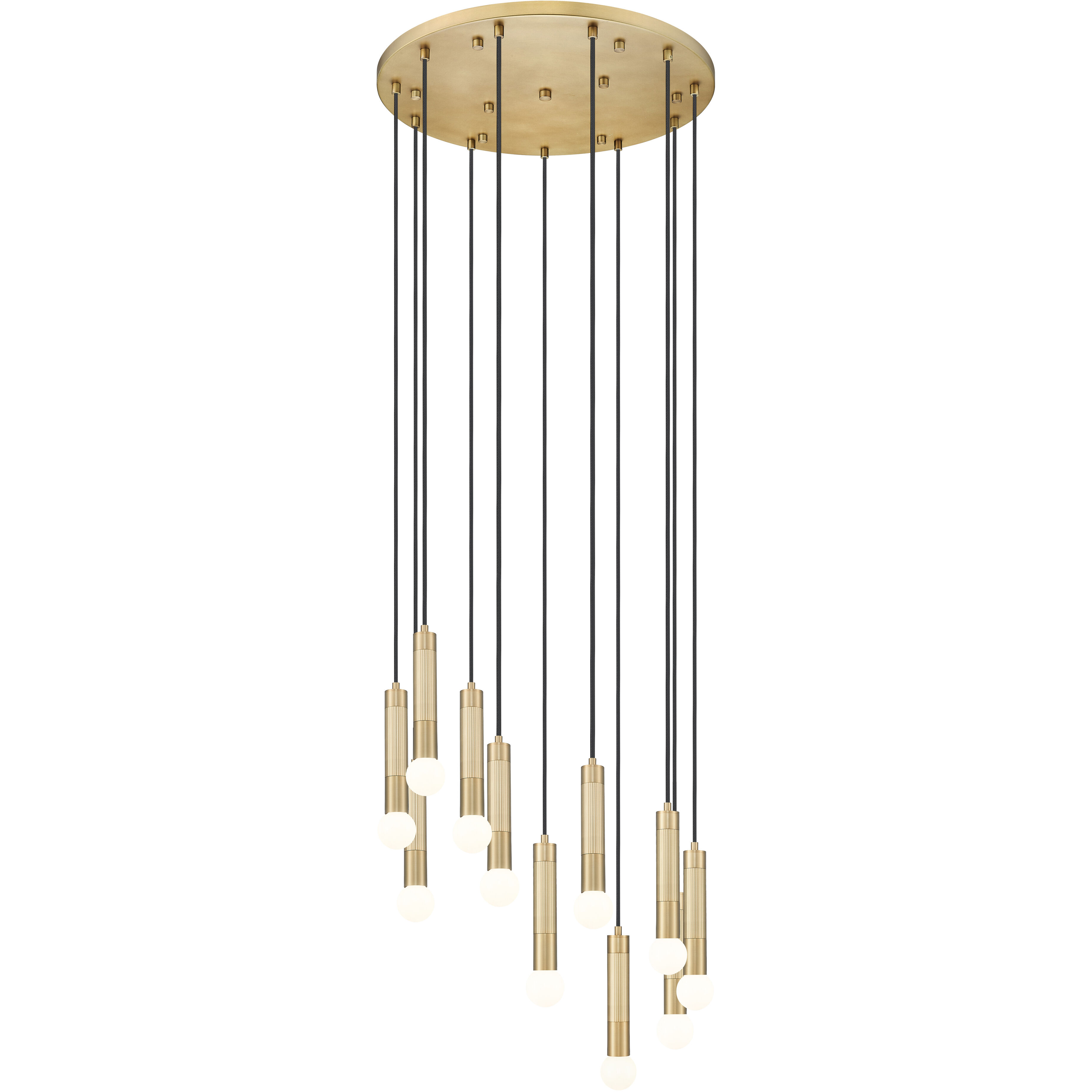 Stari 11 Light 24 inch Modern Gold Chandelier Ceiling Light