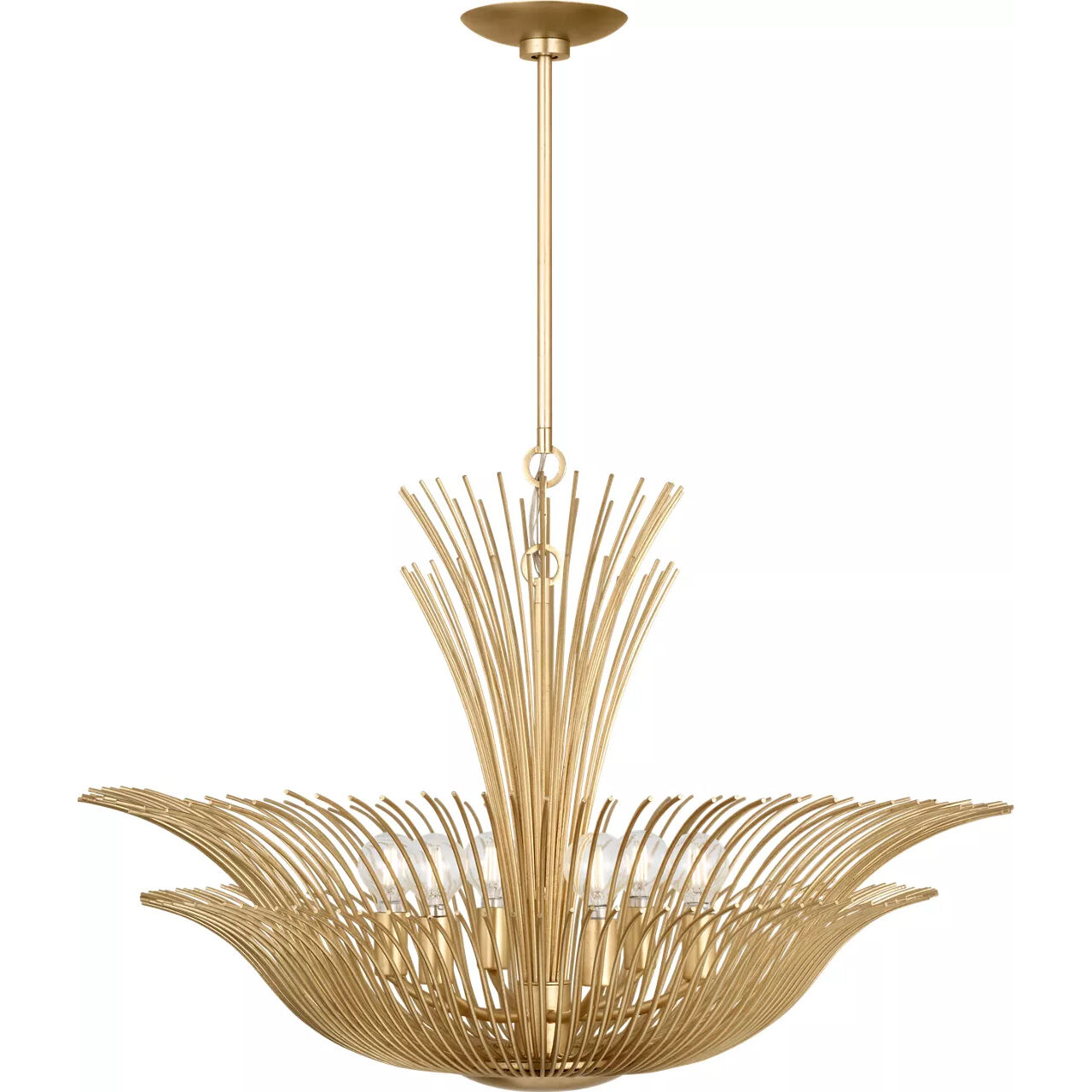 Christiane Lemieux Dorelle 6 Light 28 inch Gild Chandelier Ceiling Light