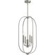 Reines 4 Light 14 inch Brushed Nickel Foyer Pendant Ceiling Light