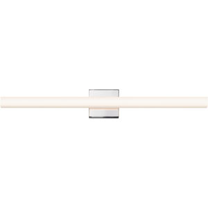 Square Bar LED 32 inch Polished Chrome Bath Bar Wall Light in 32.00 in.