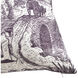 Reverie Toile 24 inch Amaranth and Ivory Pillow in 24" x 24"